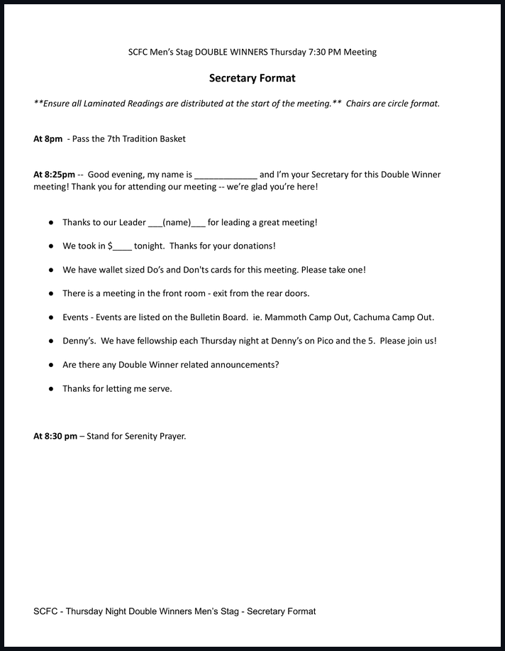 Double Winners Secretary Format thumbnail